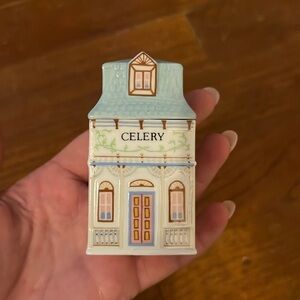 LENOX SPICE VILLAGE Vintage 1989 Celery  Spice Jar Never Used